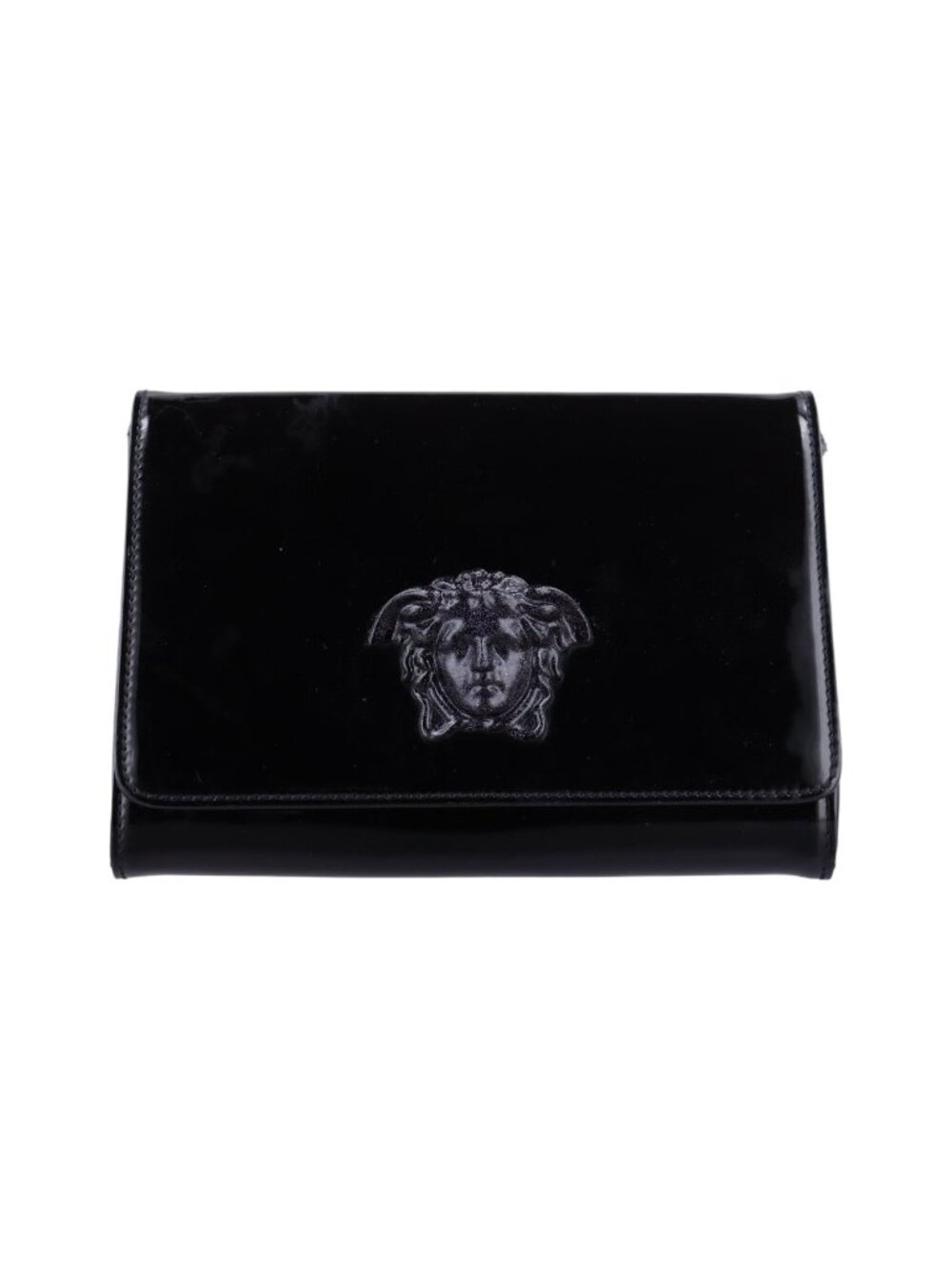 Versace la Medusa Black Enamel Clg Clutch